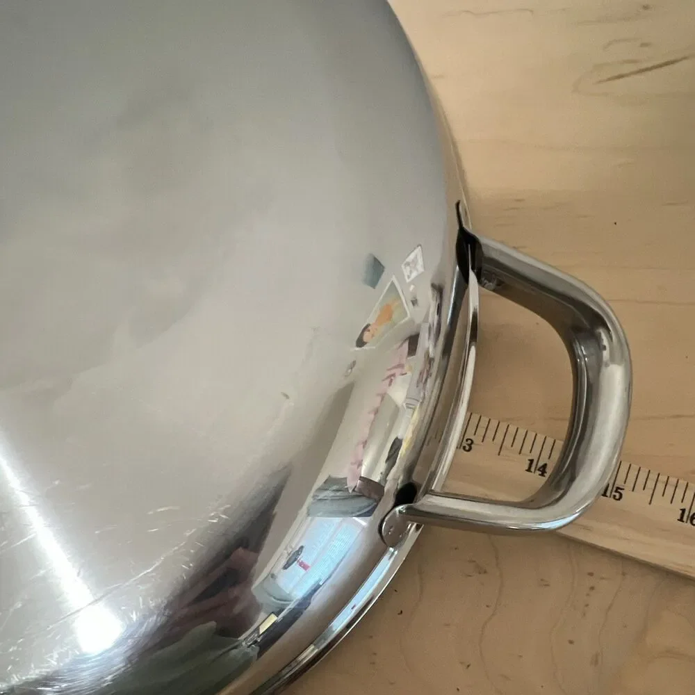 Neova By Vita Mix 5 Ply Stainless Steel Made In USA 13” Chef Pan W Lid